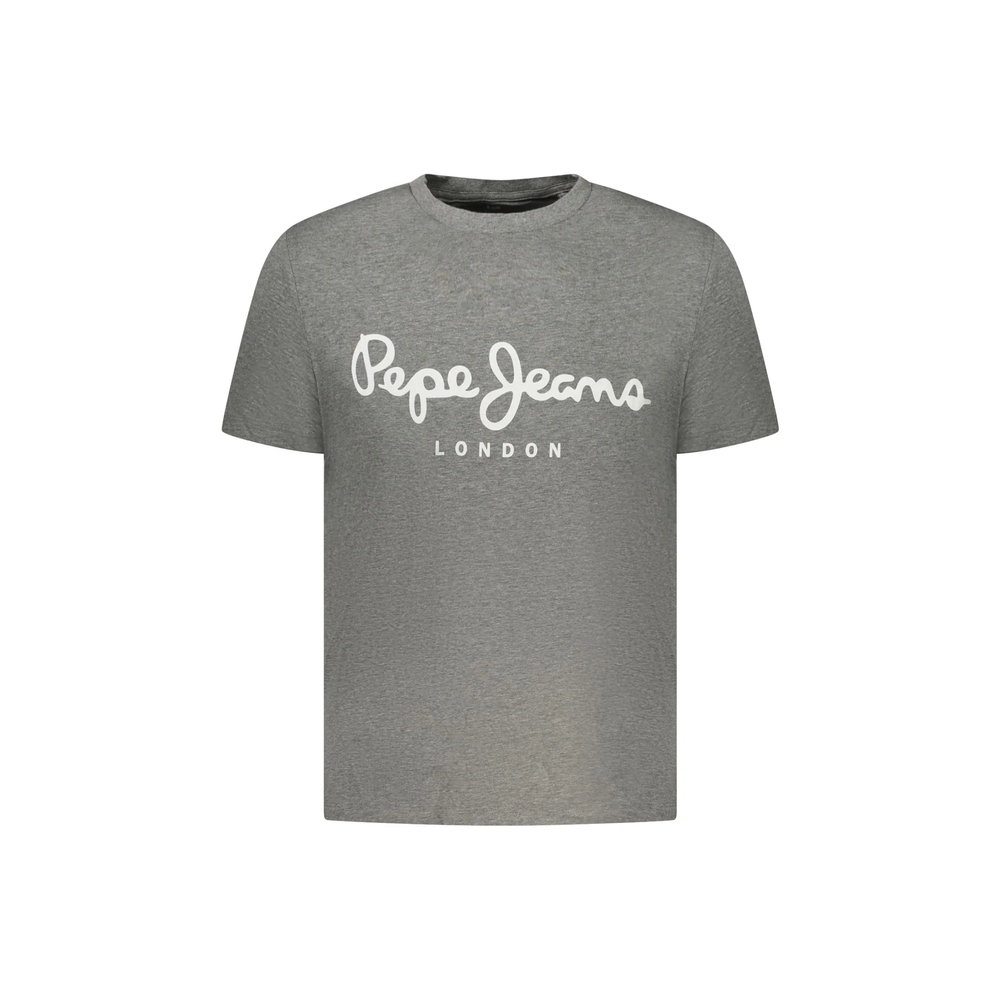 Pepe Jeans T-Shirt Maniche Corte Uomo Grigia Stampa Logo Grigio - foto prodotto